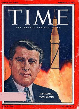 Wernher von Braun su Time Magazine