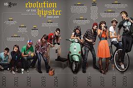 L’evoluzione dell’hipster tra il 2000 e il 2009