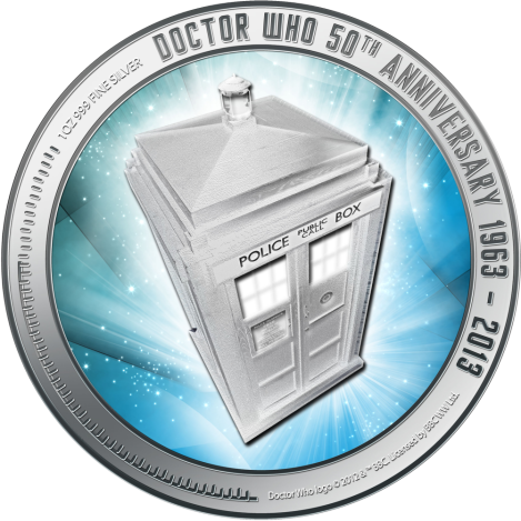 Doctor Who: coniata la moneta per il 50° anniversario della serie