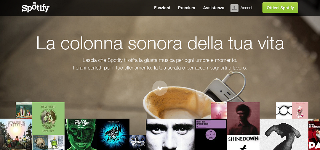 La musica in streaming di Spotify arriva in Italia