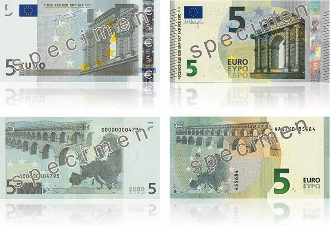 nuovi 5 euro