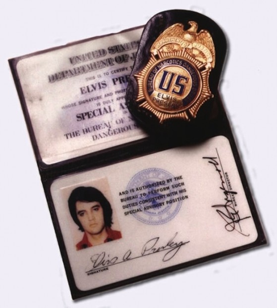 BNDD Elvis badge