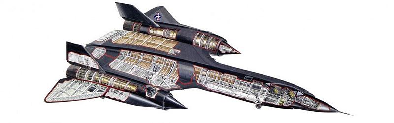 Lockheed-SR71-Blackbird-Cutaway