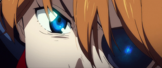 Asuka con un occhio bendato, ma cosa si vede nel suo occhio ? cosa sono quelle "rune" ???