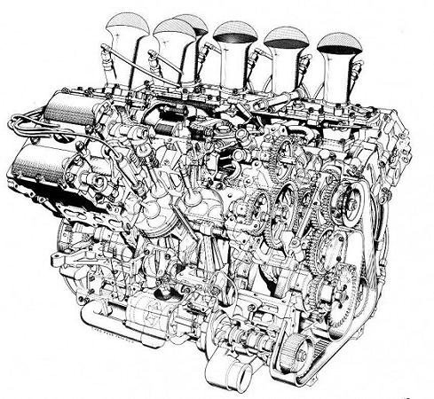 Cosworth DFV cutaway