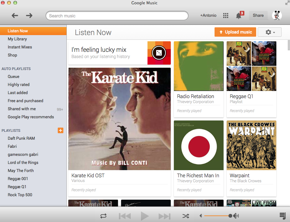 Google Music per OSX: finalmente un client desktop per Mac