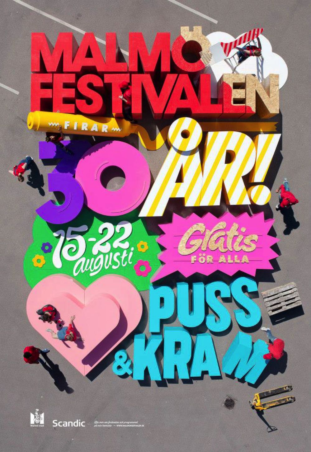 Il gigantesco poster 3D del Malmö Festivalen