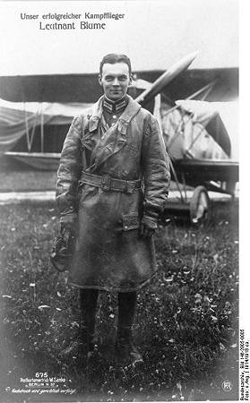 Unser erfolgreicher Kampfflieger Leutnant Blume