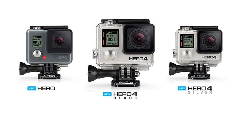 Nuove GoPro Hero e Hero 4 ufficiali