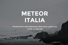 MeteorJS Italia, 7 novembre a Torino