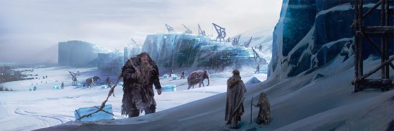 La costruzione della Barriera (Martin, G.R.R., Garcìa, E.M., Antonssen, L., 2014. The World of Ice and Fire: the Untold History of Westeros and The Game of Thrones).