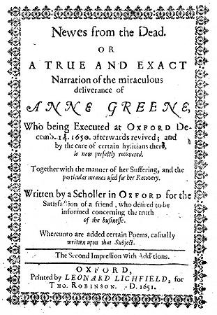 L0020243 'A Scholler in Oxford' {R. Watkins}, title page. Credit: Wellcome Library, London. Wellcome Images images@wellcome.ac.uk http://wellcomeimages.org Title page. 'A Scholler in Oxford' {R. Watkins}, News from the dead R. Watkins Published: 1651 Copyrighted work available under Creative Commons Attribution only licence CC BY 4.0 http://creativecommons.org/licenses/by/4.0/