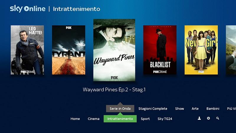 Sky Online TV Box Interfaccia 10