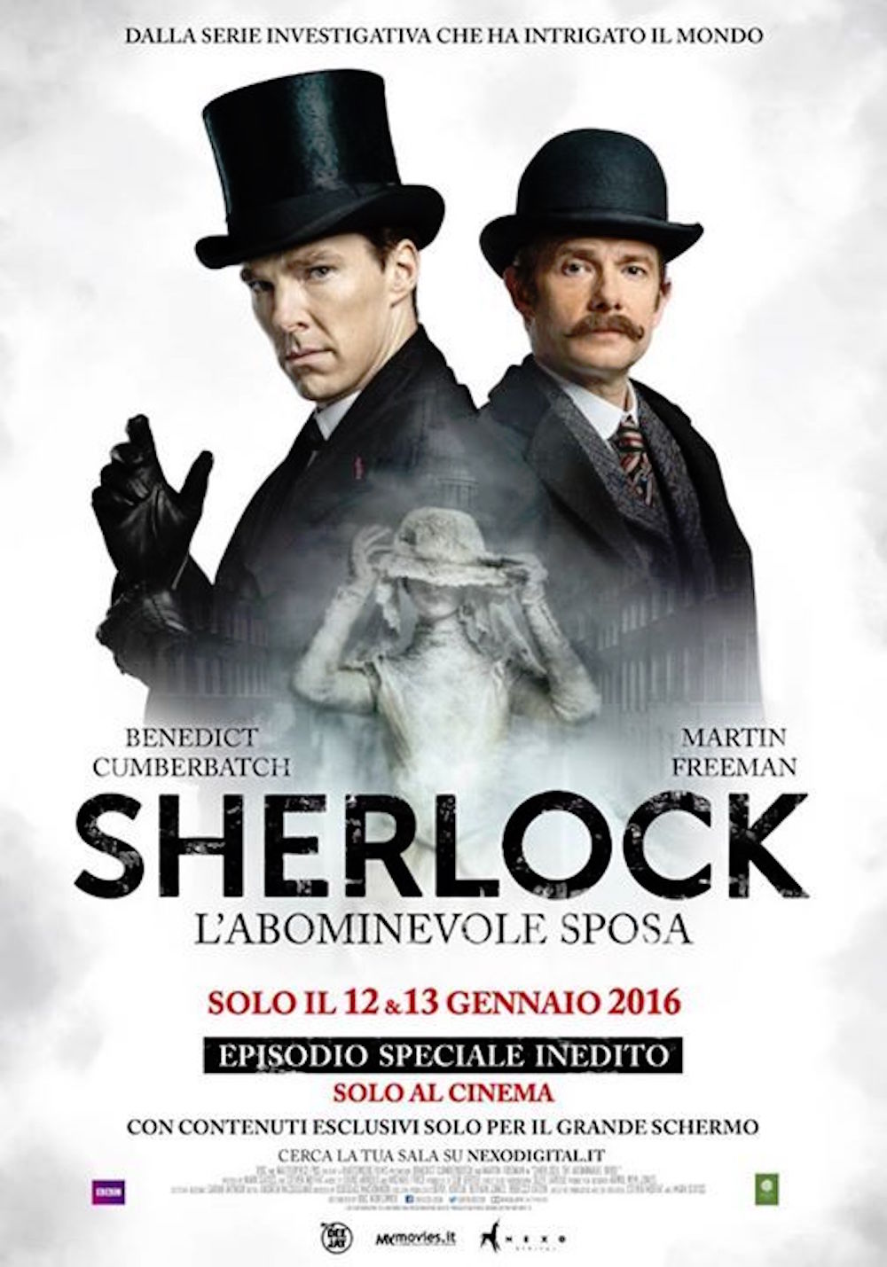 Sherlock: L'Abominevole Sposa al cinema il 12 - 13 Gennaio 2016