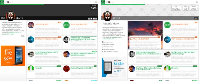 A sinistra il vecchio profilo autore, a destra il nuovo (clicca per ingrandire)