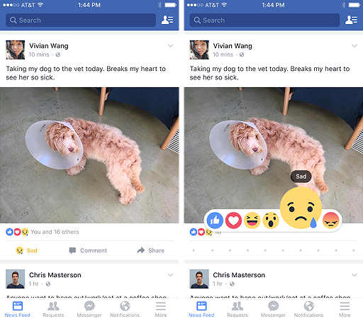 facebook reactions