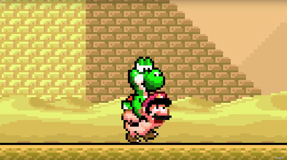 E se Mario e Yoshi si scambiassero di ruolo?