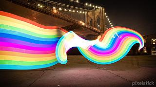 Effetti fotorealistici nel light painting con Pixelstick