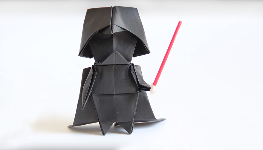 Origami Darth Vader