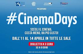 Cinemadays, i film in sala a soli 3 euro