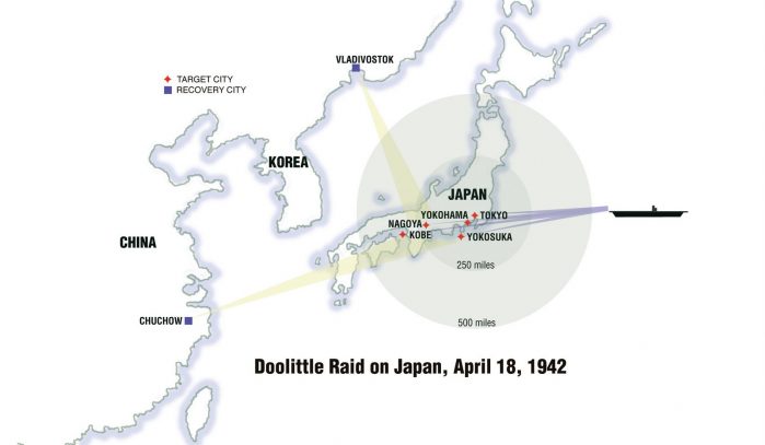 Il raid in Giappone del 1942.