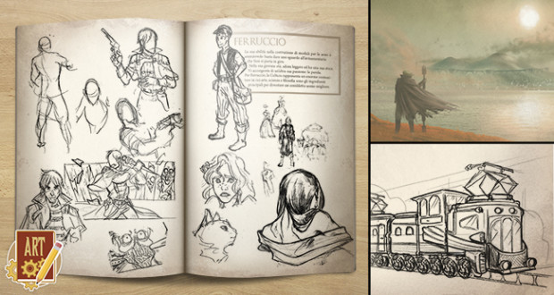 Una delle perk di sìon è l'artbook con lo studio personaggi e ambientazioni