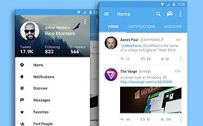 Twitter in Material Design su Android