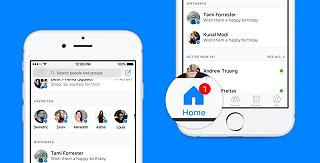 Facebook Messenger, restyle per la schermata Home