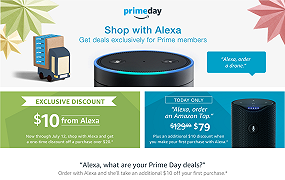 Amazon, shopping online con Alexa