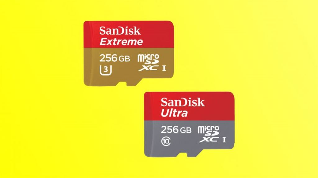 SanDisk microSDXC da 256Gb Ultra e Extreme