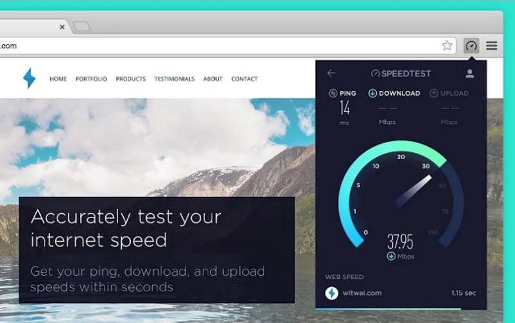 Ookla, speed test direttamente dal browser