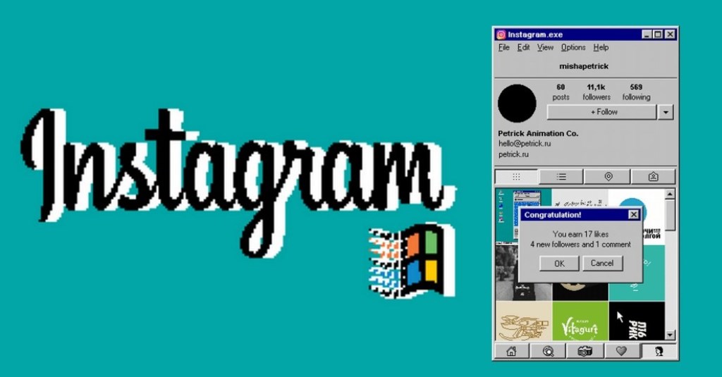 Instagram su Windows 95