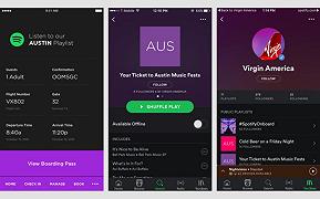 Virgin America e l’integrazione con Spotify