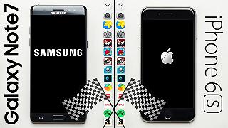 Galaxy Note 7 vs iPhone 6S Speed Test