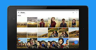 Google Foto, interfaccia ottimizzata su tablet Android