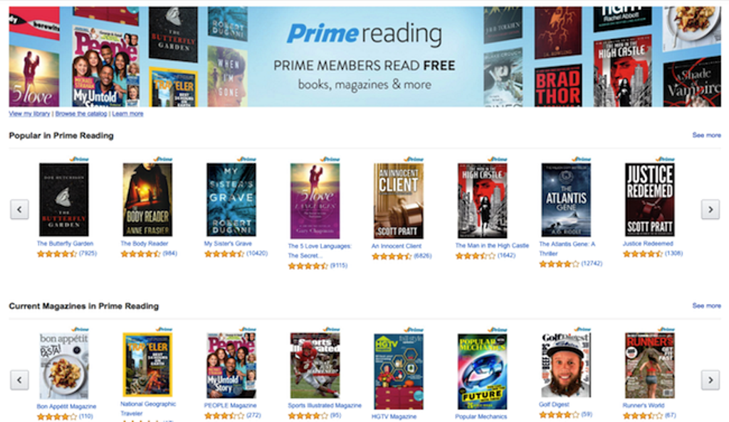 Amazon Prime Reading arriva negli Stati Uniti