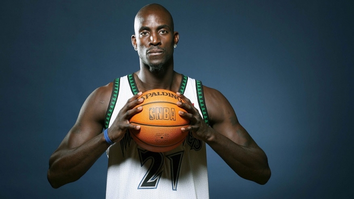 Kevin Garnett in canotta Minnesota Timberwolves