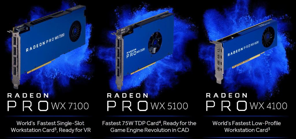 AMD, le nuove GPU della linea Radeon Pro WX