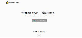 Deseat.me: come cancellarsi da internet con un click