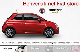 Fiat, arriva il primo store virtuale su Amazon.it