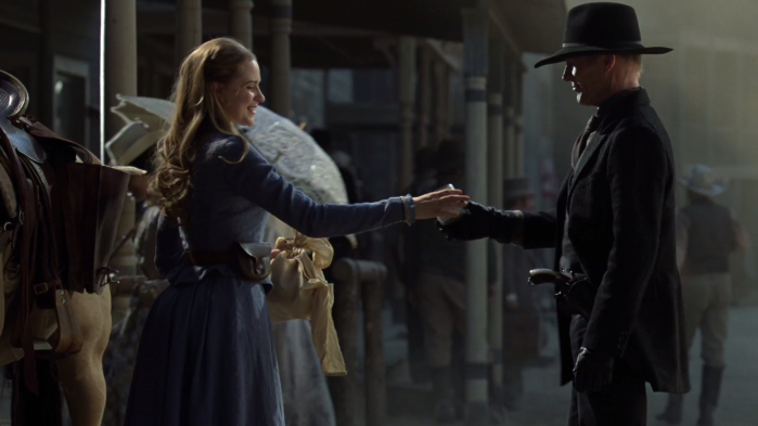 Westworld - Dolores and man in black