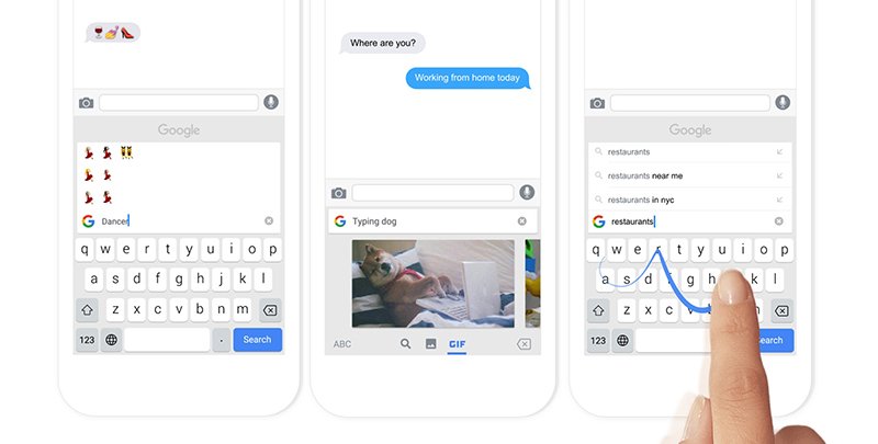 Google, aggiornamento alla tastiera Gboard per iOS