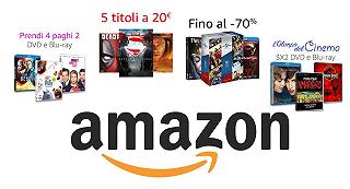 Sconti del mese su DVD e Bluray fino al 70% su Amazon.it