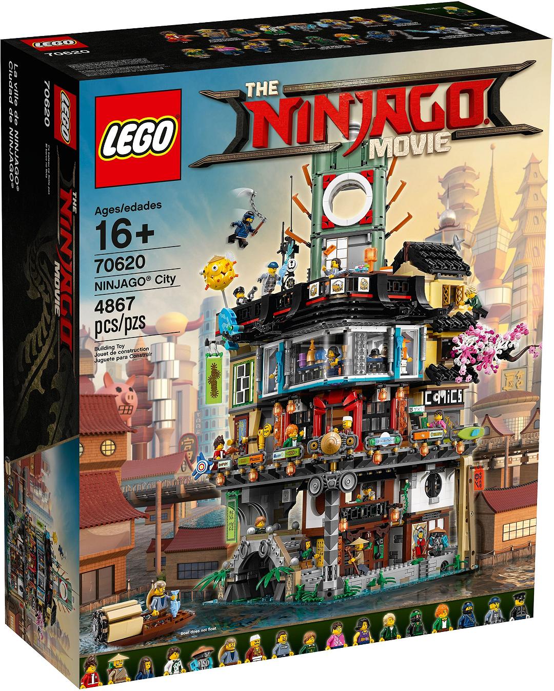 Svelato il set LEGO Ninjago City 70620 tratto dal film di prossima uscita