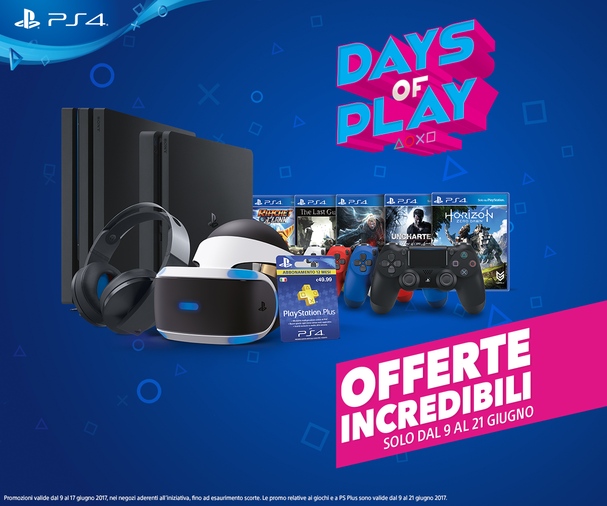 Nuove offerte PlayStation con Days of Play