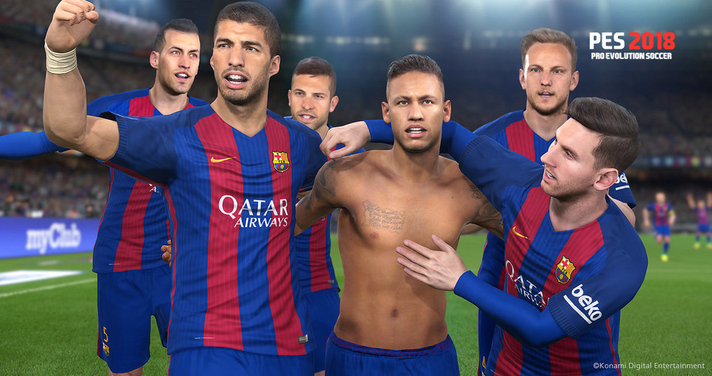 Anche PES 2018 si mostra alla Gamescom