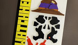 Copertina in LEGO del fumetto Wachtmen: Rorschach