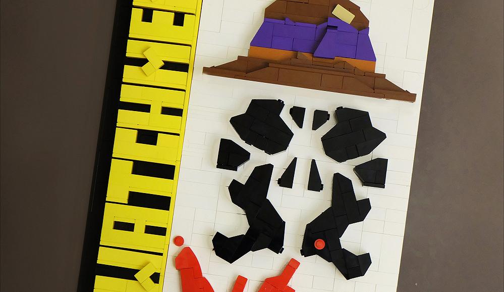 Copertina in LEGO del fumetto Wachtmen: Rorschach