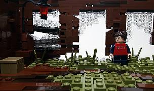 Una scena di The Last of Us in versione LEGO