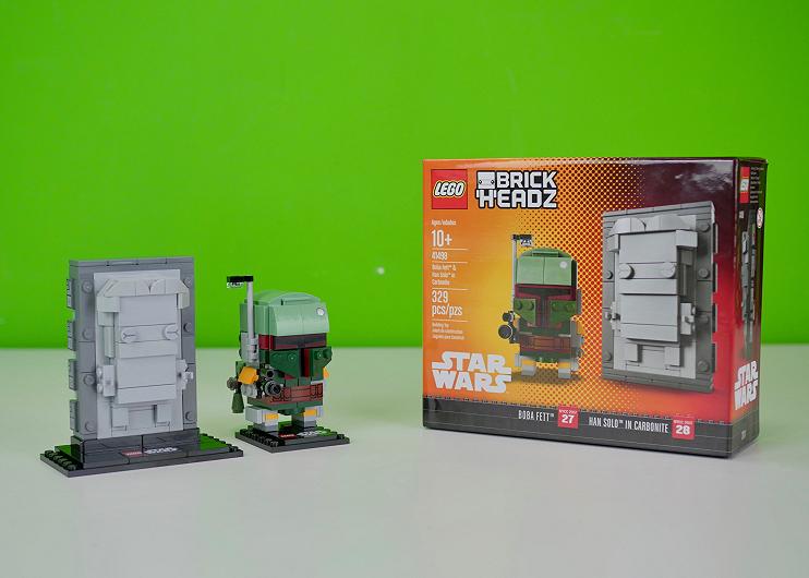 LEGO BrickHeadz Boba Fett & Han Solo in Carbonite (41498) NYCC 2017 Exclusive